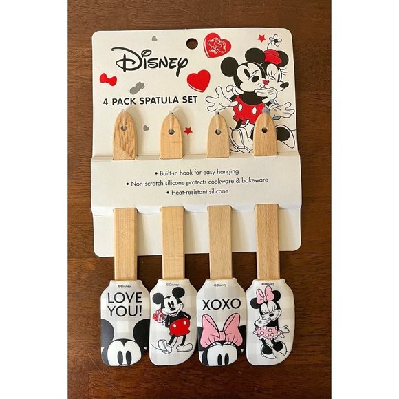 Disney Other - DISNEY 4 PACK SPATULA SET MICKEY MOUSE MINNIE MOUSE VALENTINE’S DAY